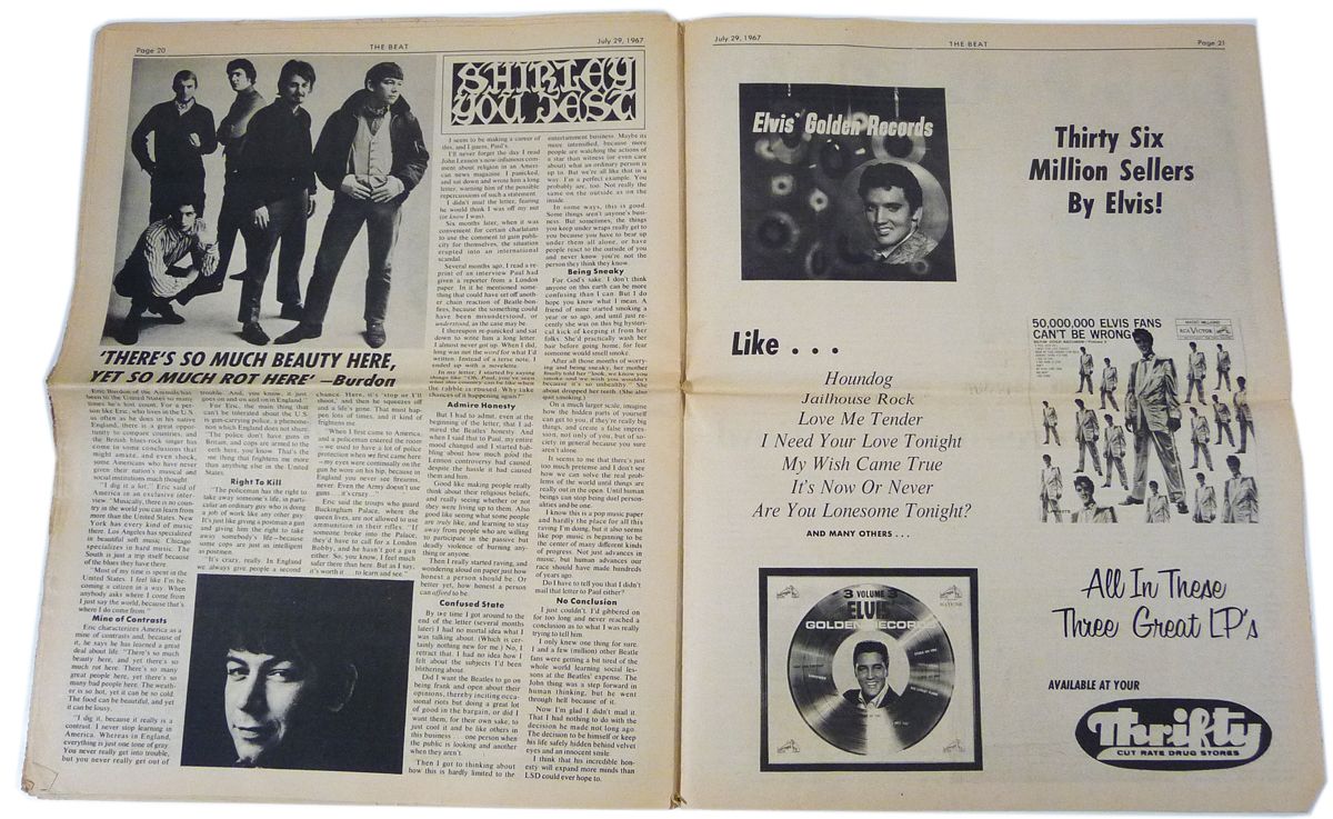 KRLA Beat July 15 1967 MUSIC LOVE and FLOWERS Vol 3, #9 KRLA Beat July 15 1967 MUSIC LOVE and FLOWERS Vol 3, #9