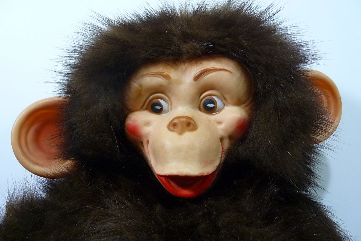 1960's stuffed monkey