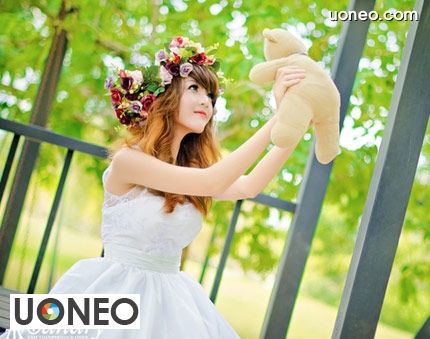 Girl Quynh  Facebook on Uoneo Com 07 Nguyen Thi Luom Girl Has A Face As Beautiful As Dolls