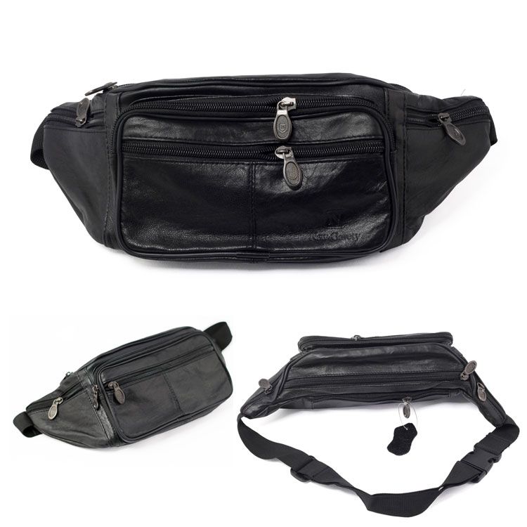 Soft Genuine Leather Waist Packs Fanny Bag Mens Womens Hip Travel Carry On Pouch | eBay