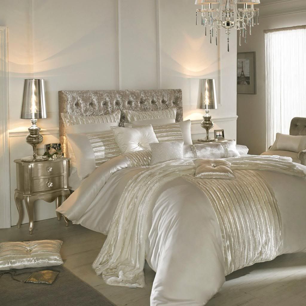 Celebrity Designer Kylie Minogue LUCETTE OYSTER Cream Bed Linen Bedding