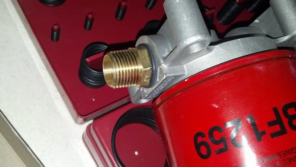 DIY Adding a spin on fuel filter base Diesel Place