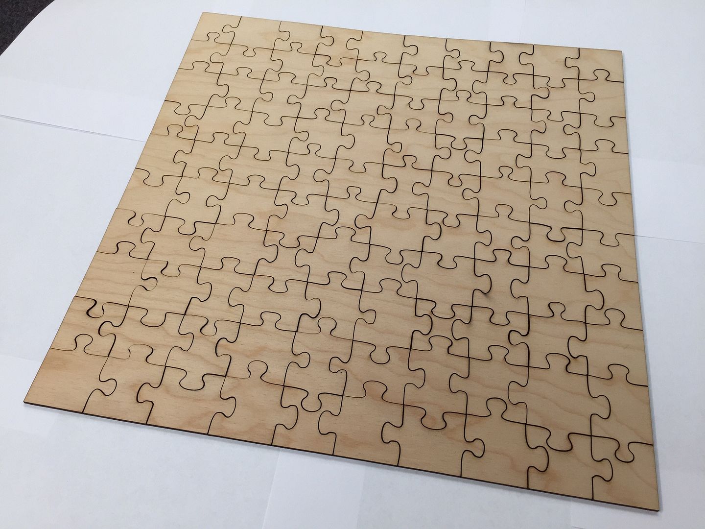 40cm 100 Piece Blank Wooden Jigsaw Puzzle Blank Ready to Paint or