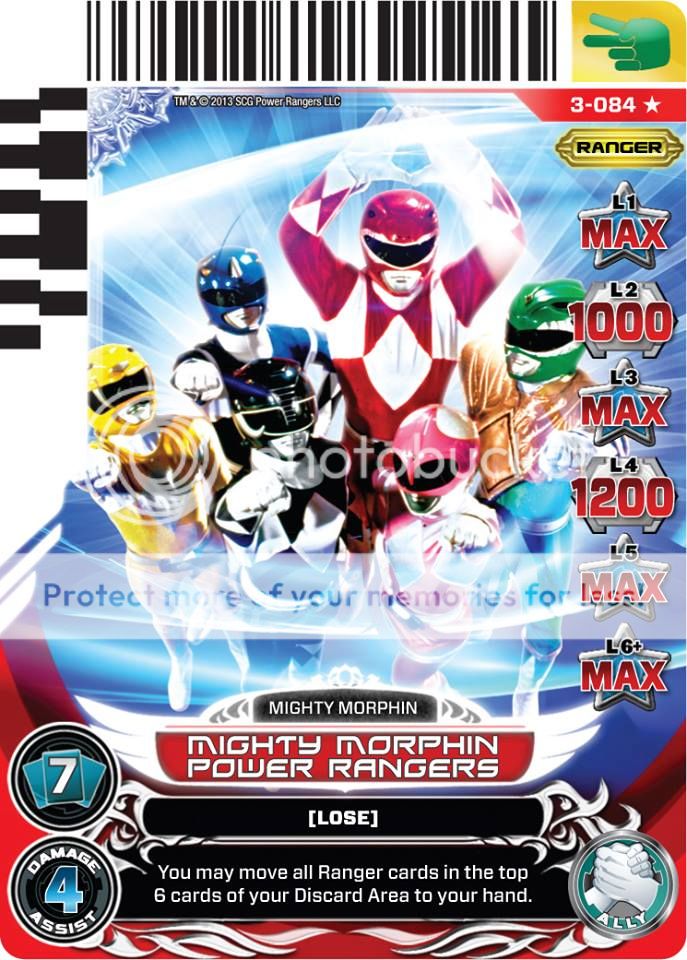 power rangers collectible cards