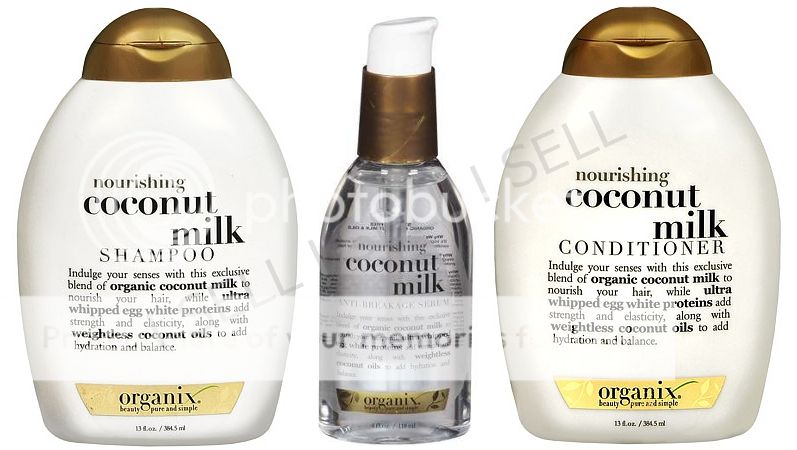 Organix Coconut Milk Shampoo Conditioner & Anti Breakage Serum Set